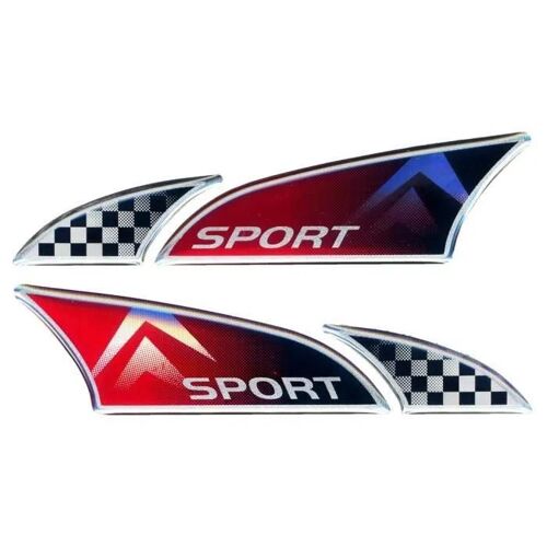 3d Logosport Type Citroen 100 X 27 Mm Paire