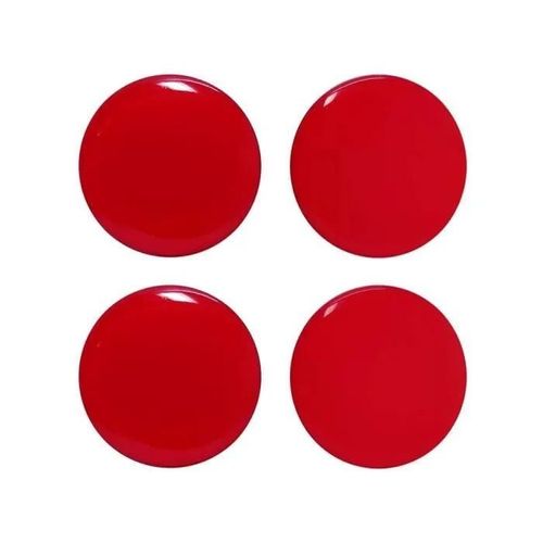 Adhésifs Réfractifs 3d Cercles, Rouge, 4 Pièces, Diamètre 4 Cm