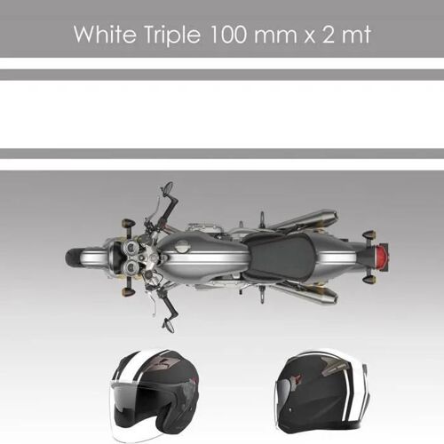 Bande adhésive - 4R QUATTROERRE.IT - 100 mm x 2 mt - Blanc - Multi-usages