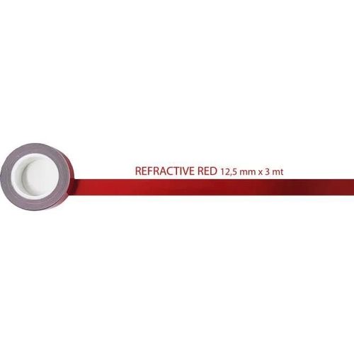 Bande Adhésive Réfléchissante, Rouge, 12.5 Mm X 3 M
