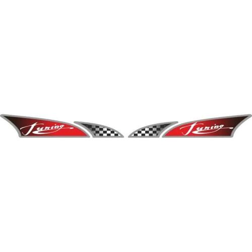 Logosport Sticker Tuning Dx-Sx 2 Pièces 48 X 9 Cm