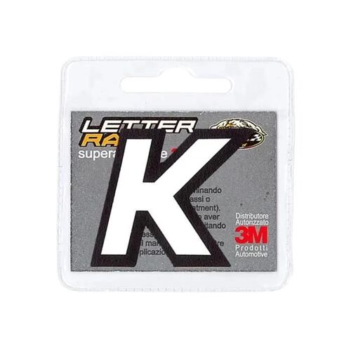 Lettre Adhésive K Pour Vêtements, Blanc, 45 Mm