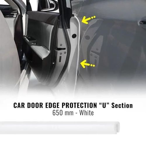 Profils Protecteurs Pare-Chocs Pour Portes Voiture, Blanc, 650 Mm, 2 Pièces