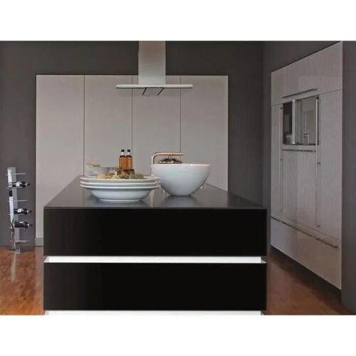 ALKOR Film adhésif décoratif uni - 200x45 cm - Noir brillant