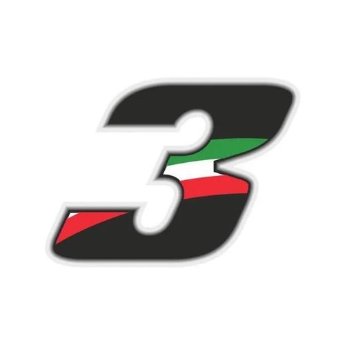 Nombre De Course 3 Grand, Drapeau Italien, 10 X 7,5 Cm