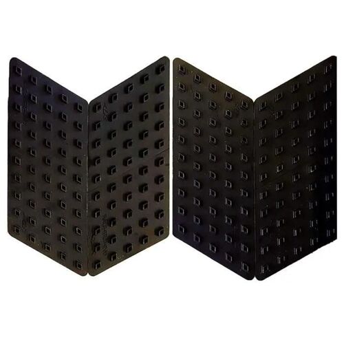 Protection Antidérapante - Race Grip - Réservoir Moto - Noir - 4 Pièces - 15.5 X 6 Cm