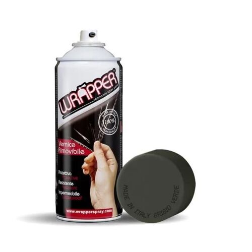 Wrapper Spray Peinture Amovible en Aérosol, Gris Vert