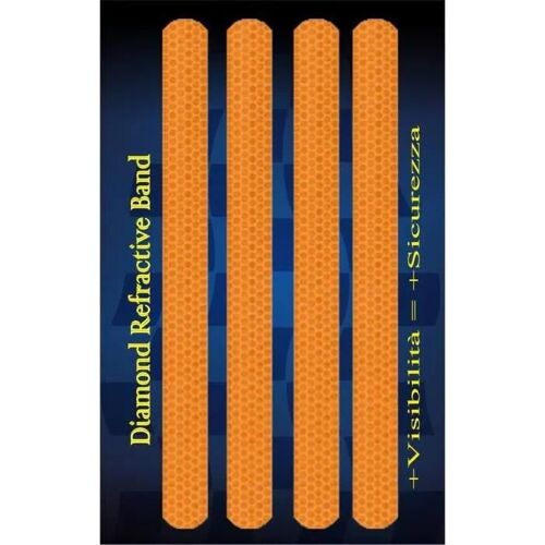 Bande Réfractive - Diamond - Orange - 20 X 240 Mm - Sécurité Cycliste