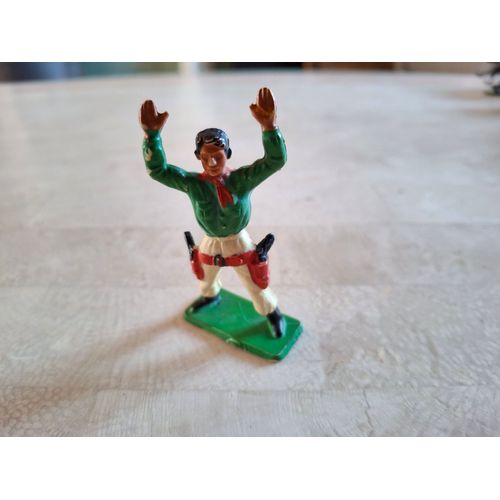 Figurine Cowboy Mains En L'Air Starlux