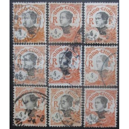 Indochine N°103 X 9 Oblitéré