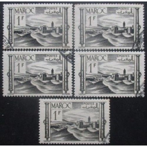Maroc N°251 X 5 Oblitéré