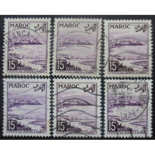 Maroc N°312 X 6 Oblitéré