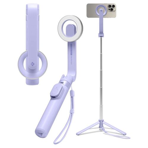 Spigen Trépied Selfie Stick Magsafe Avec Télécommande Universel 74cm Lavender