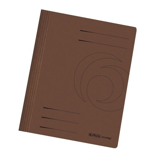 Herlitz 10x Chemise À Lamelles Easyorga, A4, Carton Brun