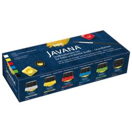 Kreul Kit Creativ 6 Pots De 20 Ml Peinture À Tissu Sombres Javana Opaque