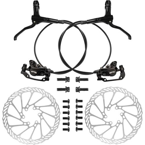 Subzonal-Freins Hydrauliques Vtt, Kit De Frein A Disque Hydraulique Vtt, Kit De Frein À Disque, Freins À Disques Avant Et Arrière Avec Rotor À Disque 160mm Pour Vtt, Vélo De Route, Huile Minérale