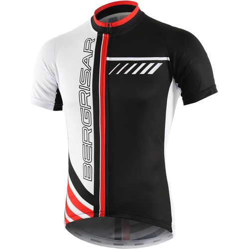 Asfasfq-Bergrisar Homme Cyclisme Maillot Respirant Séchage Rapide Vêtement Vélo Vtt Manches Courtes Jersey