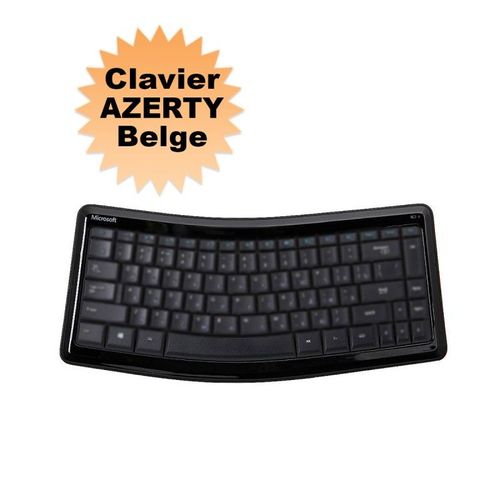 Clavier PC Microsoft Sculpt Mobile 1390 AZERTY Belge Bluetooth Noir NEUF