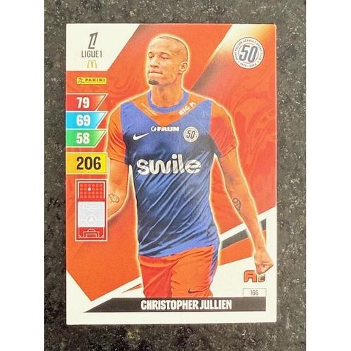Carte Panini Adrenalyn Xl Ligue 1 2024 2025 N°166 : Christopher Jullien