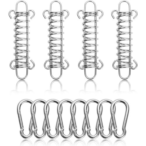 4 X Tent Spring Rope Buckle,Tensioner Sail Shade Spring Tension Fixing Shade Sail