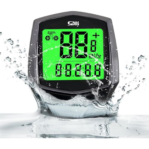 Subzonal-Compteur De Vélo Avec De Nombreuses Fonctions, Compteur Vélo, Compteur Vélo Sans Fil, Étanche Ipx6, Pour Distance,Temps Réel Vélo De Route Vtt