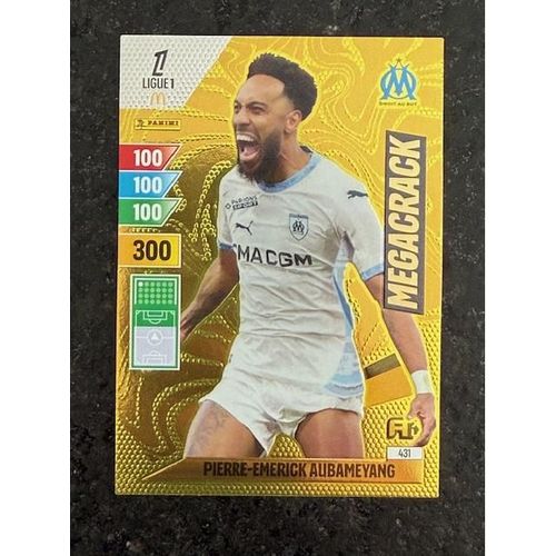 Carte Panini Adrenalyn Xl Ligue 1 2024 2025 N°431 : Pierre-Emerick Aubameyang