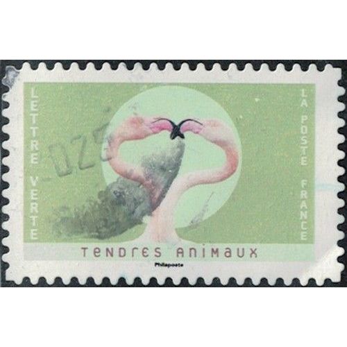 France 2023 Oblitéré Used Tendres Animaux Flamants Roses Y&T Fr 2243 Su