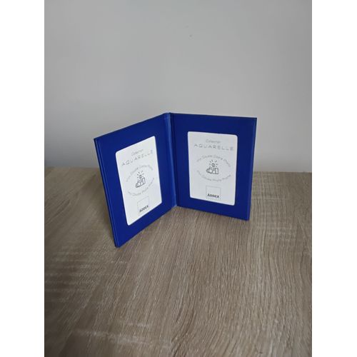 Mini CADRE PHOTOS pliable pour 2 photos - Marque ADDEX Collection Aquarelle