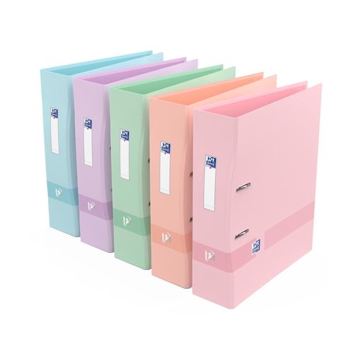 Oxford Lot De 5 Classeurs À Levier Color Life Pastel A4+ D80 Ergo Coloris Aléatoires