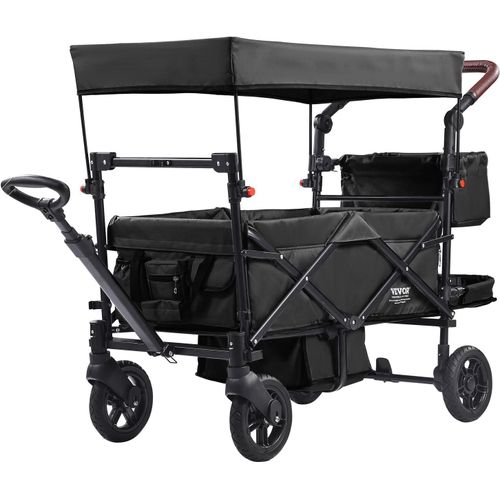 Asfasfq-Vevor Poussette Double, Côte À Côte, Poussette Jumeaux Légère Pliable Siège Tandem, Repose-Pieds Réglable, Poignée Rotative, Harnais De Sécurité, Panier De Rangement, Pour Nouveau-Né, Tout-Pe