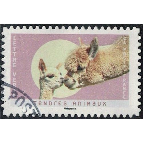 France 2023 Oblitéré Used Tendres Animaux Alpagas Y&T Fr 2250 Su