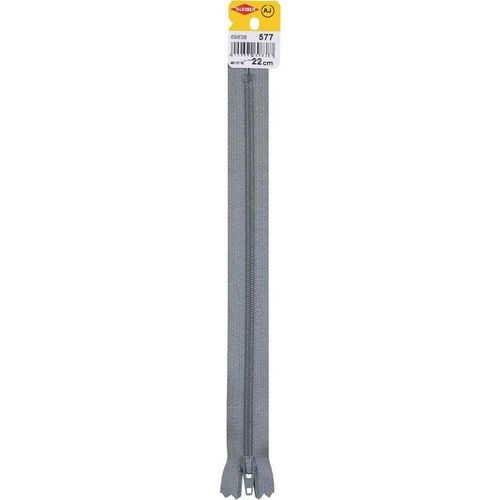 Kleiber Fermeture Zip, Plastique, Longueur: 300 Mm, Gris