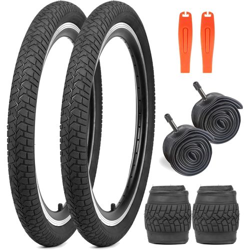 Asfasfq-Lot De 2 Pneus De Vélo Pliables 20 X 2,125 Pouces 30tpi Compatibles Avec Vélo D'enfant 20 X 2,10 20 X 2,125 20 X 2,25