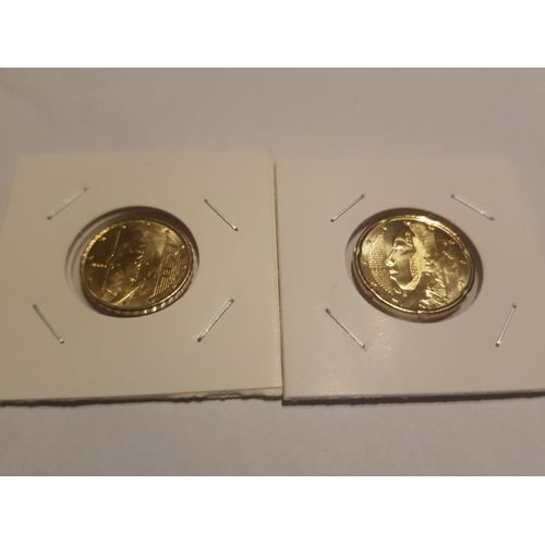 Lot De 2 Pièces 10 Centime 20 Centime 2024