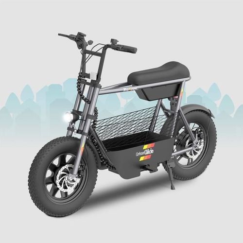 Draisienne Électrique Urbanglide Thunder 160 Grey ¿ 25 Km/H, 30 Km D'autonomie, Freins À Disque, 16'', Bleu Électrique