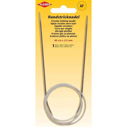 Kleiber Aiguille À Tricoter Circulaire, 800 Mm X 2,5 Mm
