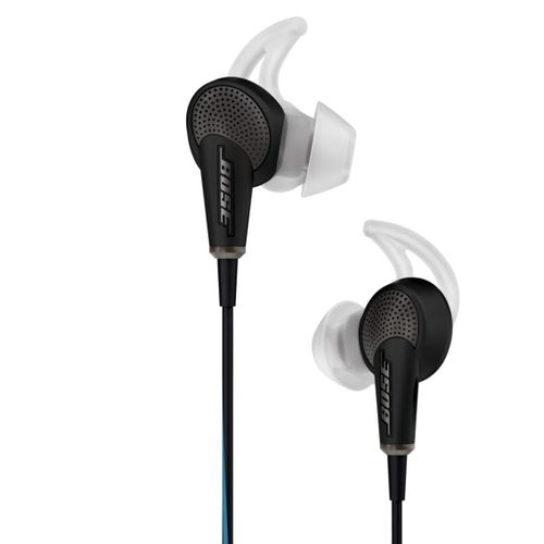 Bose QuietComfort 20i Acoustic Noise Cancelling - Écouteurs avec micro - intra-auriculaire - filaire - Suppresseur de bruit actif - jack 3,5mm - noir - Bose
