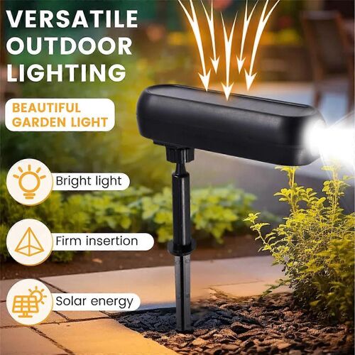 Lumière Solaire Étanche Extérieure Jardin Pelouse Projecteur Prise De Terre Lumière Adaptée À L'aménagement Paysager Extérieur