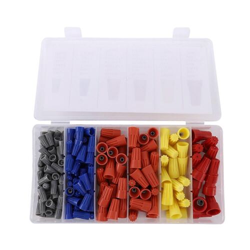 180 Pcs Connecteurs De Fil Électrique Bornes À Vis, Kit De Connecteur Facile À Twist On Avec Insterte De Ressort