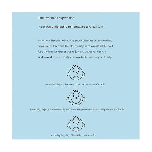2 Pcs Mini Thermomètre Numérique Hygromètre Intérieur Jauge D'humidité De La Pièce Mètre LCD Affichage Température S