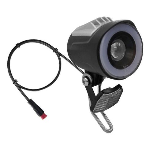 Qd228 Led Phare Électrique Vélo Scooter Étanche Connecteur Avant Lumière Avec Accessoires De Klaxon