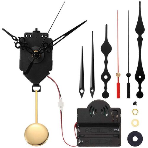 Quartz Trigger Clock Movement Chime Melody Mechanism Clock Kit avec 3 paires d'aiguilles