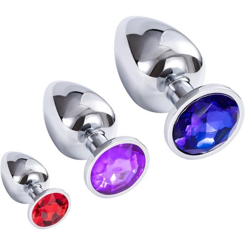 Jgd-Plug Anale, Taille Jouet De Stimulation Anale Formation Debutant, Acier Inoxydable Sex Toys Relaxation Anale Buttplug Massage Pour Femme Ou Homme Couple