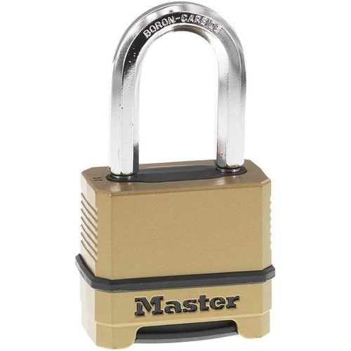 M175Xdlf Serrure À Combinaison D'Extérieur Robuste, Finition Laiton, Manille De 3,8 Cm