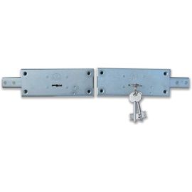 Twin Lateral Locks For Roller Shutters Art. 0733.0 With One-Push Lock. Box Mm 155 X 55