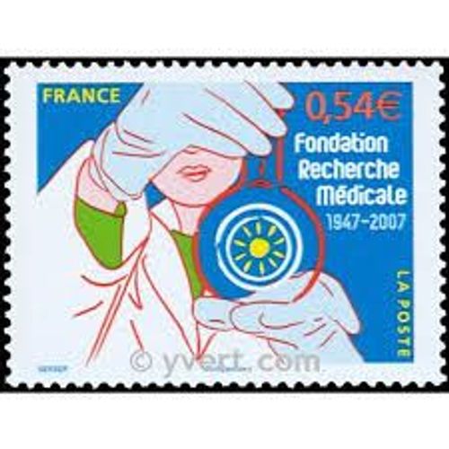 60ème Anniversaire De La Fondation Recherche Médicale Année 2007 N° 4106 Yvert Et Tellier Luxe