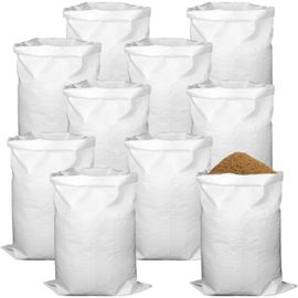 NouvelHorizonstore-Lot de 15 tissus - 55 x 95 cm - Gravats - Blanc - Sacs de sable à remplir