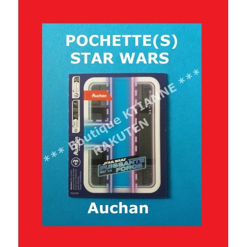 Pochette Star Wars - Collection Auchan 2025 : Puissante Est La Force (3 Cartes + 1 Vignette)