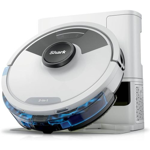 Matrix Plus 2-En-1 Robot Aspirateur-Balai À Vidage Automatique Avec Cartographie Lidar & Nettoyage Coins,Pour Moquette,Sols Durs Et Poils,Anti-Allergène,Wifi/App,Blanc,Rv2620Waeuwh