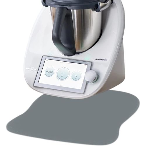 KALANKA-Support pour Thermomix TM6 TM5 TM31 TM Friend Accessoires \u2013 Planche coulissante et antidérapante, réutilisable pour robot de cuisine Vorwerk TM5 TM6 Gris